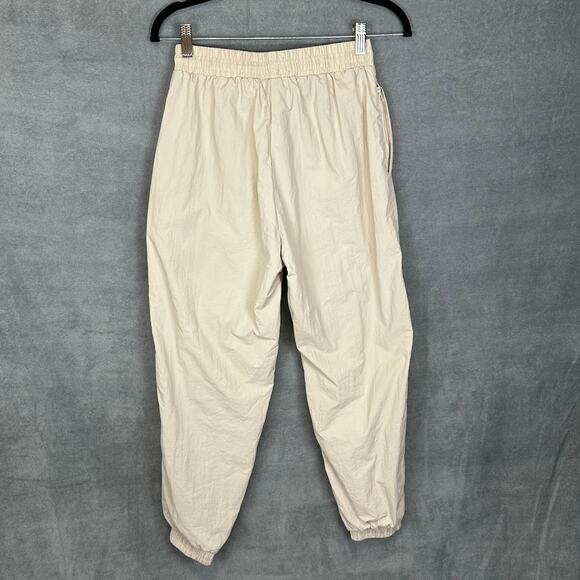 Wilo The Label Parachute Pants Womens Extra Small Tan Elastic Waist Jogger Gym - Picture 7 of 14